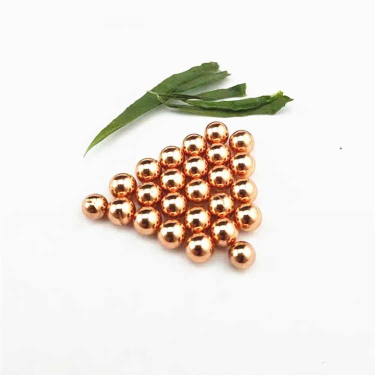 Light Weight Solid Copper Balls , Metal Ball Bearings 8.5 G/Cm3 Stable